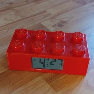 Lego block alarm clock.